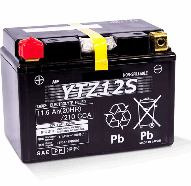 YTZ 12S 12V 11Ah AGM Motorcycle Battery