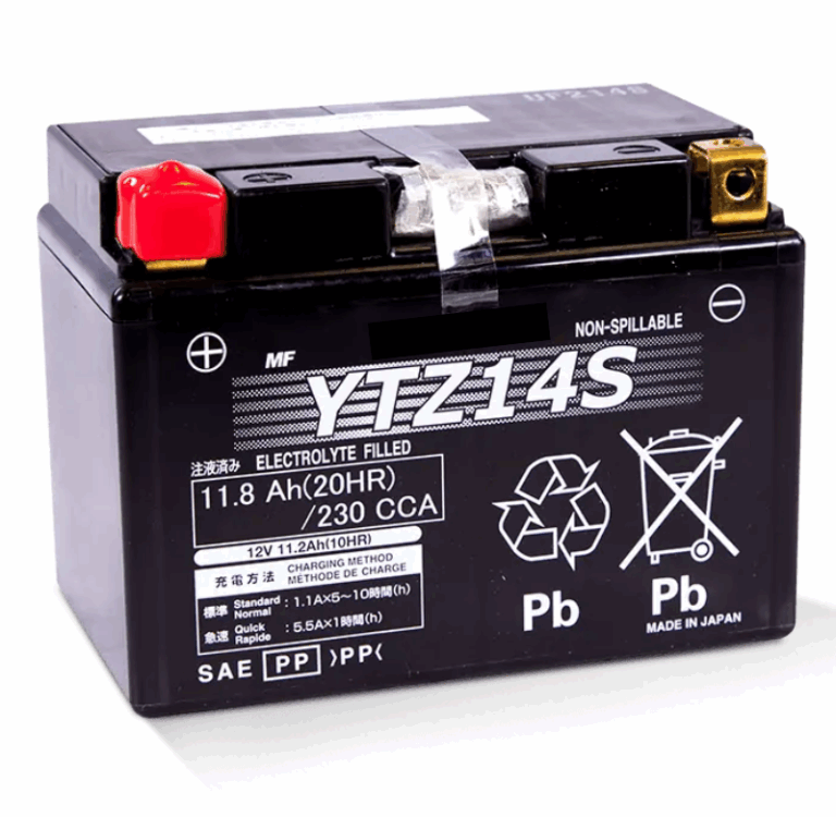 YTZ 14S 12V 11.2Ah AGM Motorcycle Battery
